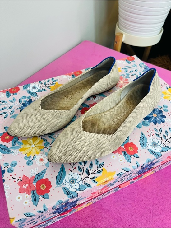 Rothy's Shoes - Rothy’s The Point flats in Ecru